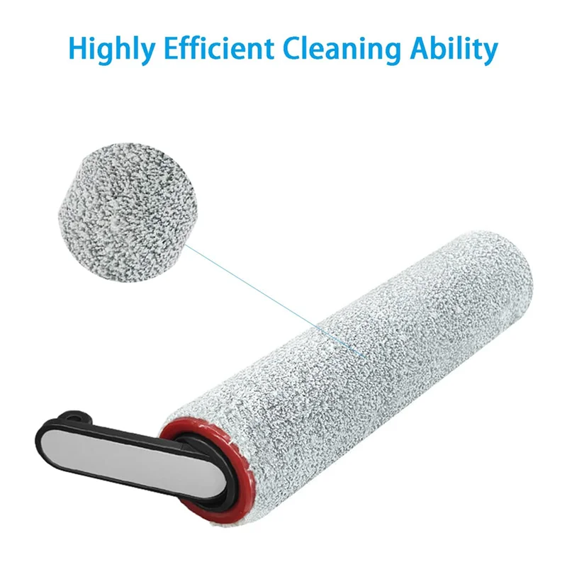 ABUD-6Pcs/Set Roller Brush HEPA Filter As Shown Plastic For Dreame H12 Pro /M13beta/H12 Pro Plus Wash Floor Machine Accessories