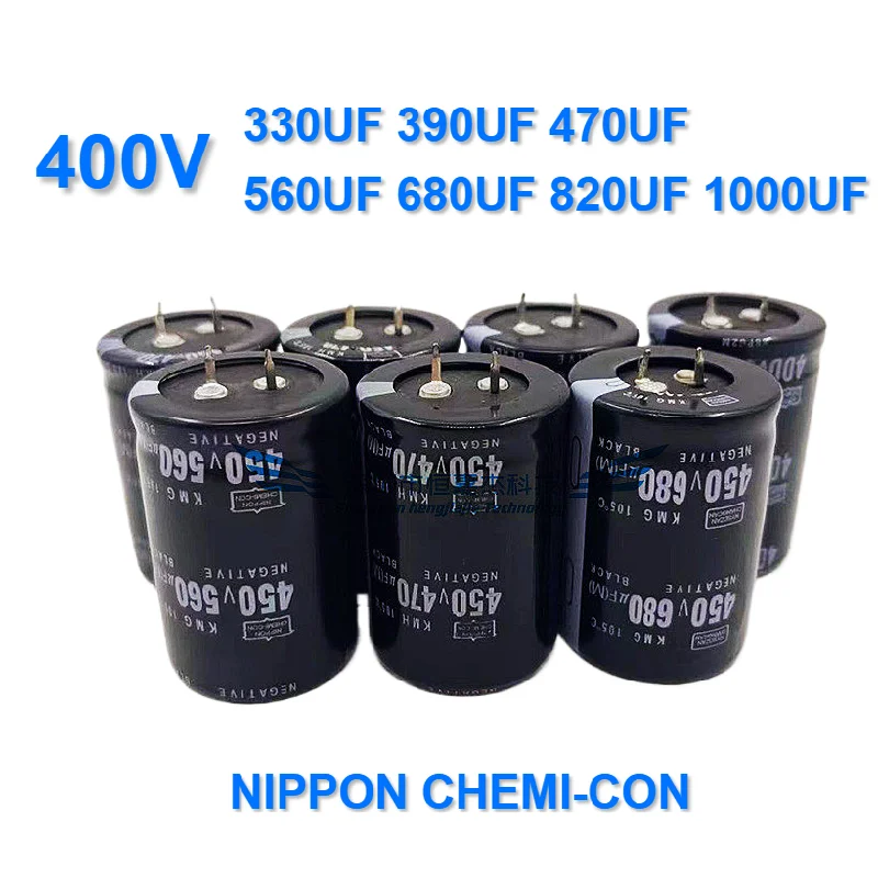 2pcs 400V 330UF 470UF 680UF 30*50MM NIPPON CHEMI-CON 400V 390UF 560UF 820UF 1000UF Imported Aluminum Electrolytic Capacitor