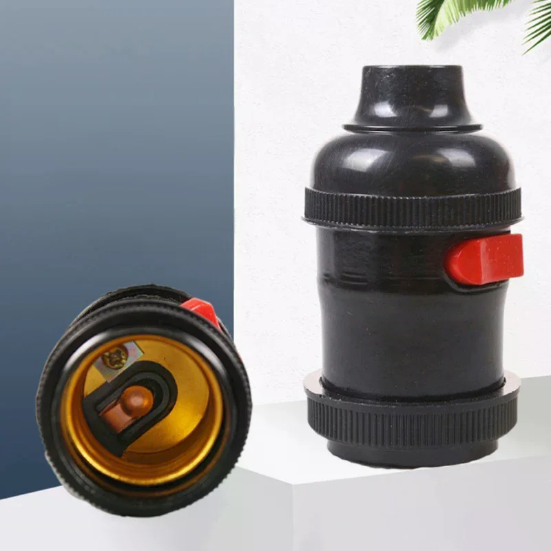 High Quality E27 Bakelite Plastic Lamp Holder Socket Lamp Holder Socket Base LED Terminal Bulb Types Vintage For Bedroom Office