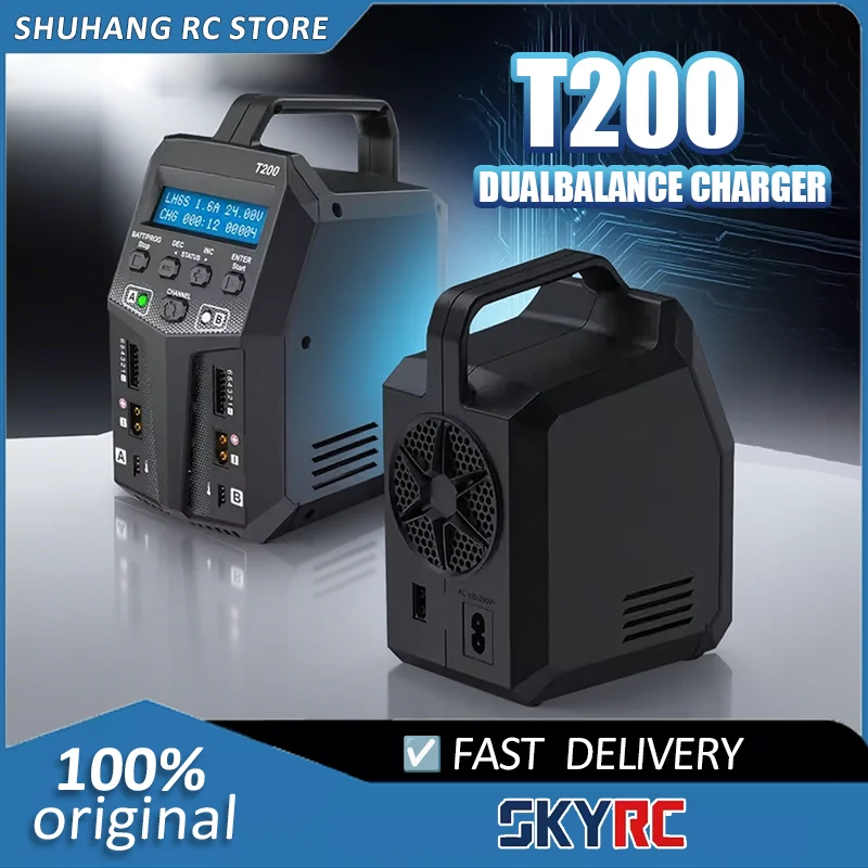 

SKYRC T200 AC/DC Lipo Battery Dual Balance Charger Discharger for Traxass RC Car Battery Charger
