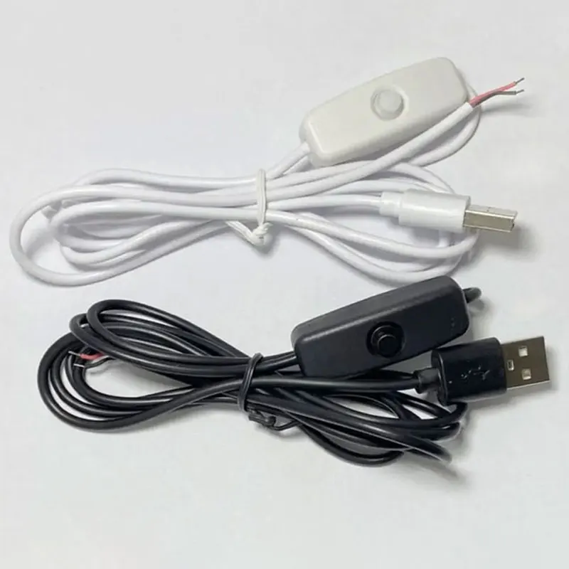 5V USB Dual Color Dimmer Controller Switch Wire Tricolor On Off Control Dimming Wire 1.5M For LED Strip Lamp Bulb Light