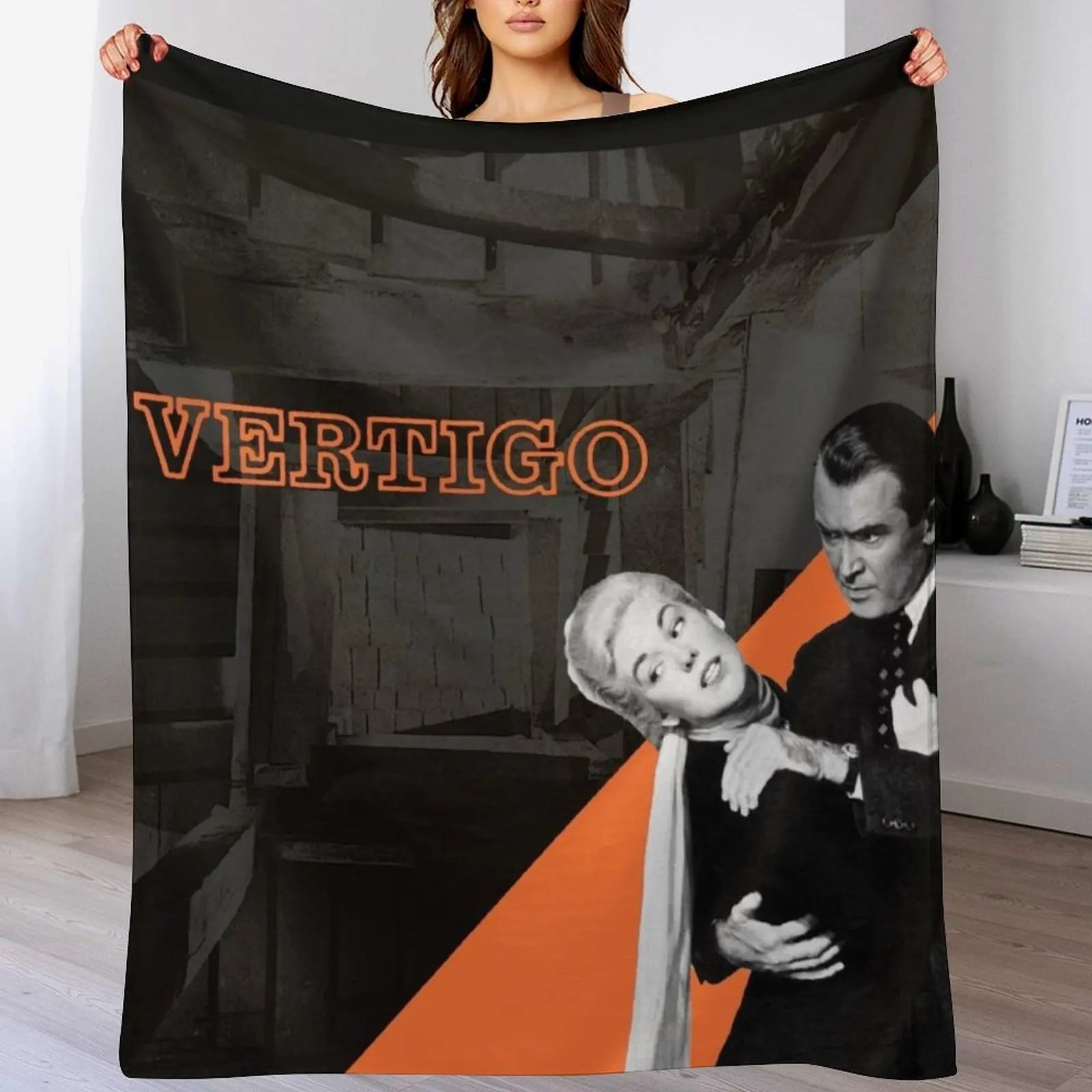 Vertigo - Alfred Hitchcock Throw Blanket heavy to sleep decorative Kid'S Retros Blankets