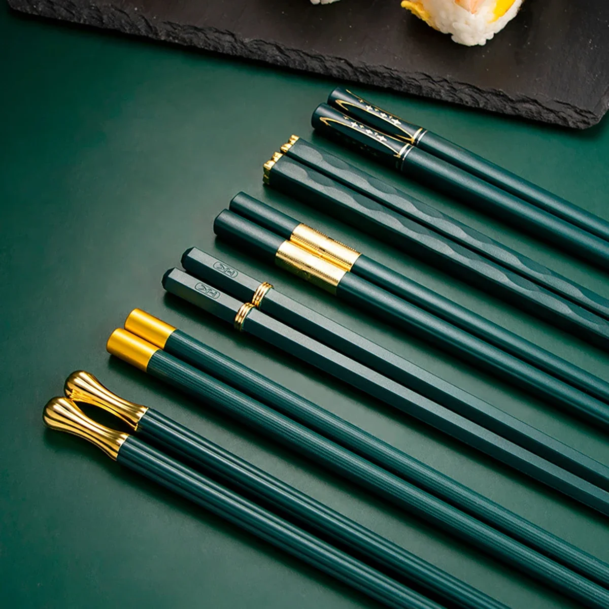 Variant: 5 Pairs Green Gold