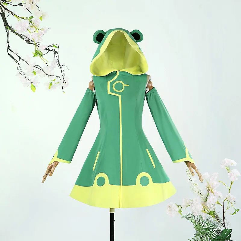 

Костюм для косплея Сакуры Кардкаптор в платье-лягушке, аниме-костюм для Хэллоуина, одежда для выступлений для взрослых женщин