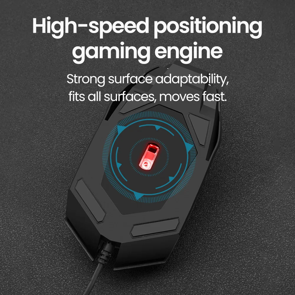 Olaf Mouse USB Wired Gaming Mouse 3 Level DPI Colorful Lighting Mechanical Mouse For Desktop PC Notebook Computer Home Office