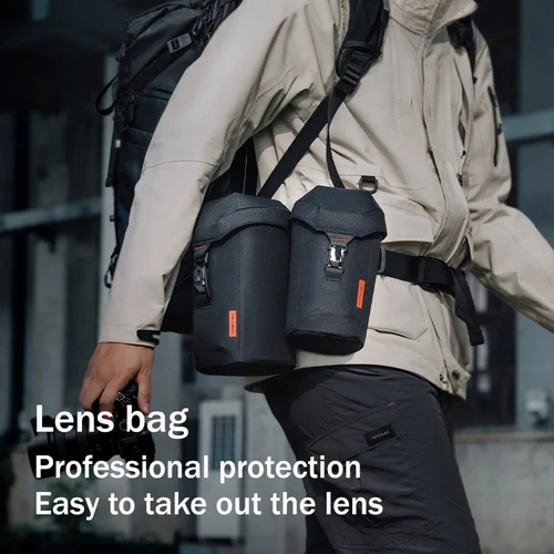 Imagen 2 del producto Bolsa para lentes PGYTECH, bolsa de almacenamiento para cámara DSLR, bolsa para lentes 70200, cubierta protectora para lentes de teleobjetivo adecuada para lentes Nikon Canon