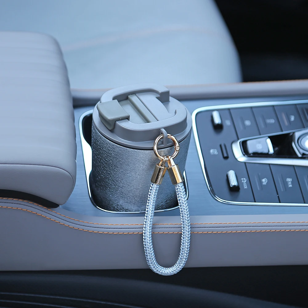 التيتانيوم المغلفة الترمس القهوة الشاي بهلوان الفولاذ المقاوم للصدأ معزول سيارة الحرارية القدح كوب محمول زجاجة ماء Ti قوارير مفرغة