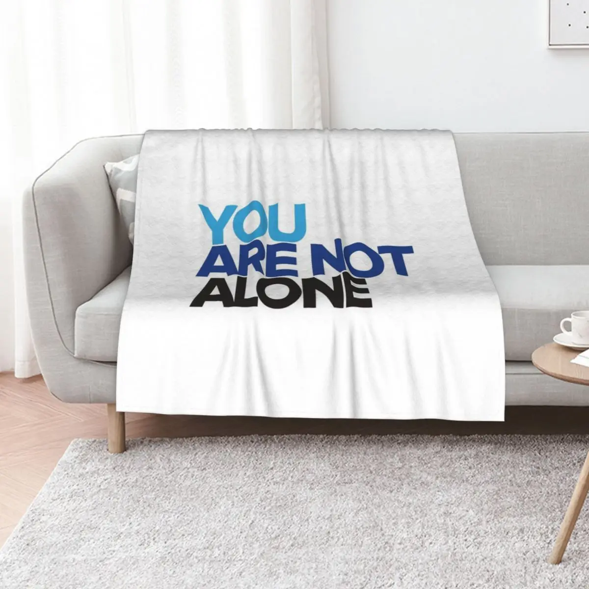 

Dear Evan Hansen - You Are Not Alone Throw Blanket Flannel Fabric Heavy Travel Thin Blankets