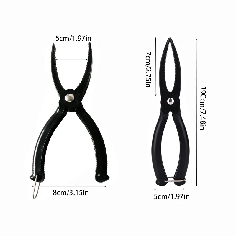 Outdoor Fish Control Device Plastic Clamp Fishing Lip Grip Tool Controller Lure Fish Clamp Non-slip Gripper Plier Supplies Kit