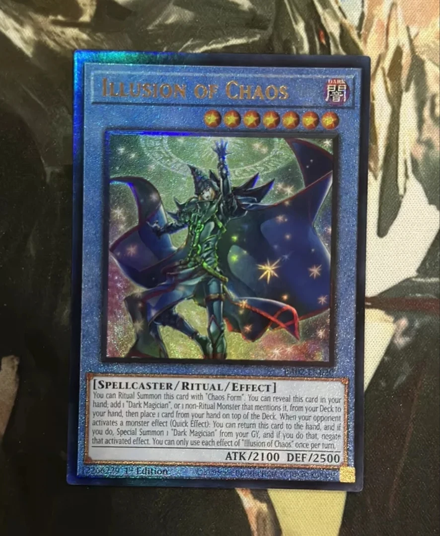 

Yugioh KONAMI TCG RA02-EN020 Illusion of Chaos Ultimate Rare English 1st Edition Collection Mint Card