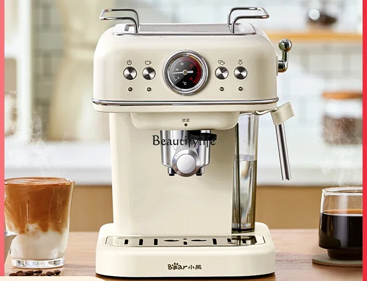 

Espresso household small semi-automatic steam milk foam integrated coffee machine