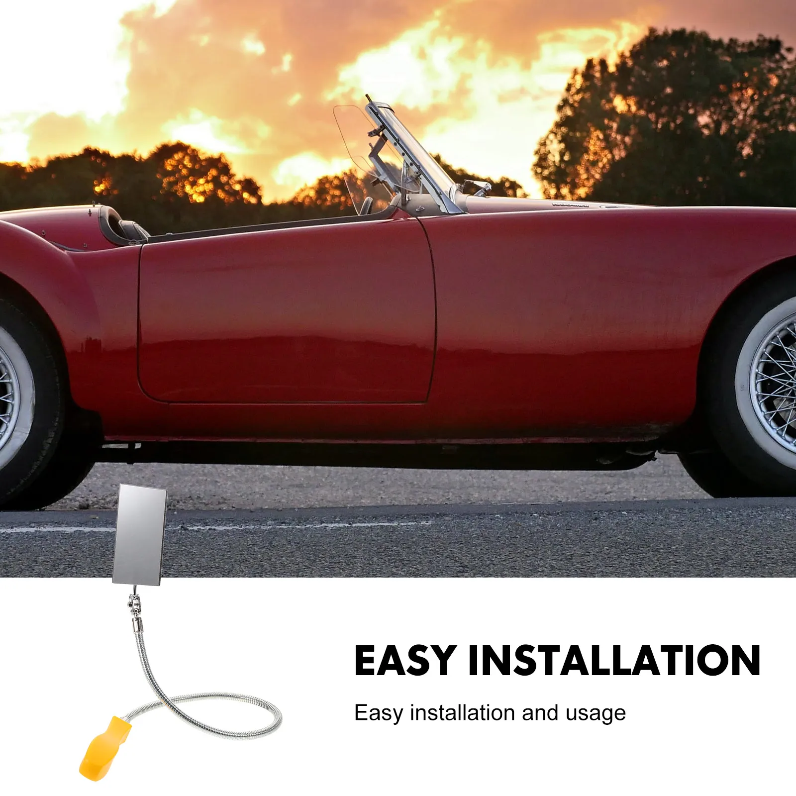 

Chassis Inspection Mirror 360 Degree Foldable Telescopic Reflective Surface Durable Construction Car Extender stick