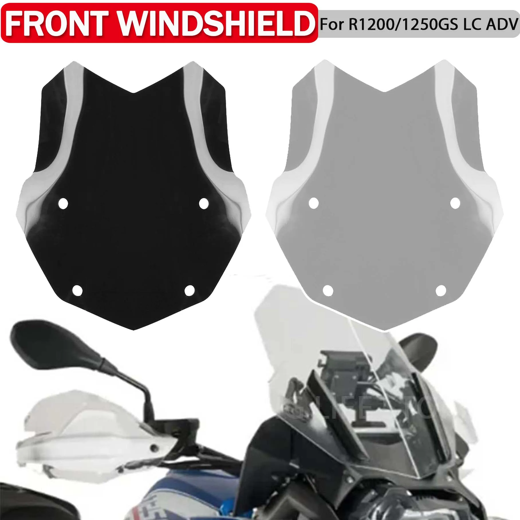 Motorcycle Front Windshield For BMW R1200GS ADV R1250GS LC Adventure R1200 R1250 GS R 1200GS 1250GS Wind Screen Shield Deflector