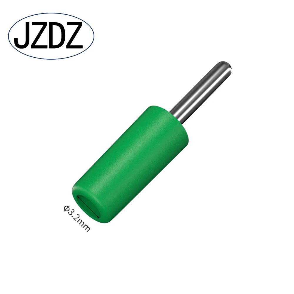 JZDZ 10 Pcs  2mm Banana Plug Welded Type Pure Copper Needle J.10001