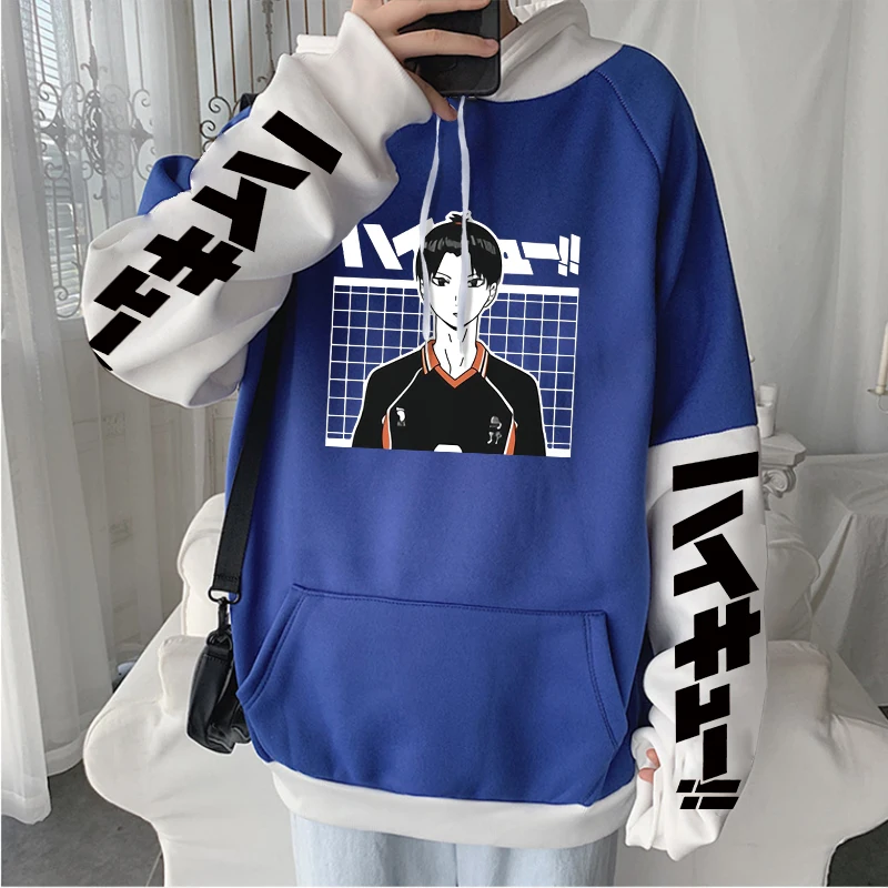 Anime Haikyuu Harajuku Kawaii Volleyball Junior Tobio Kageyama Manga Hoodies Long Sleeve Unisex Oversized Winter Warm Sweatshirt