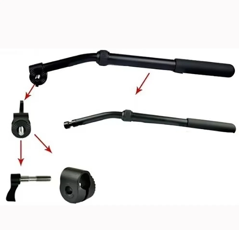 2x новая головка штатива для видео с дополнительной ручкой для EI717 WF717 хорошая (в комплекте из двух штук)