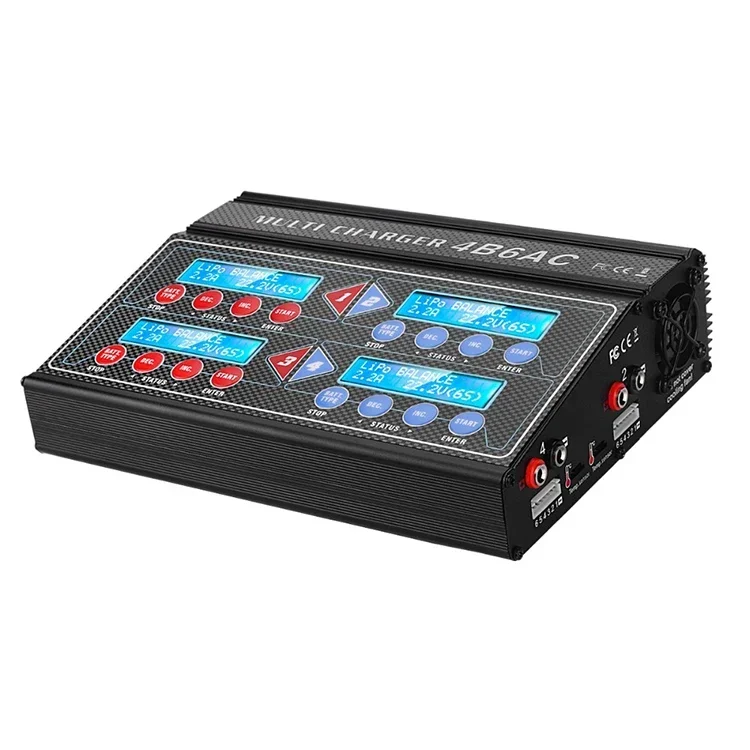 

HTRC 4B6AC iMAX Quattro B6AC 5A 80Wx4 Professional RC Smart Balance Charger/Discharger For 1-6s LiPo/Lion/LiFe Battery