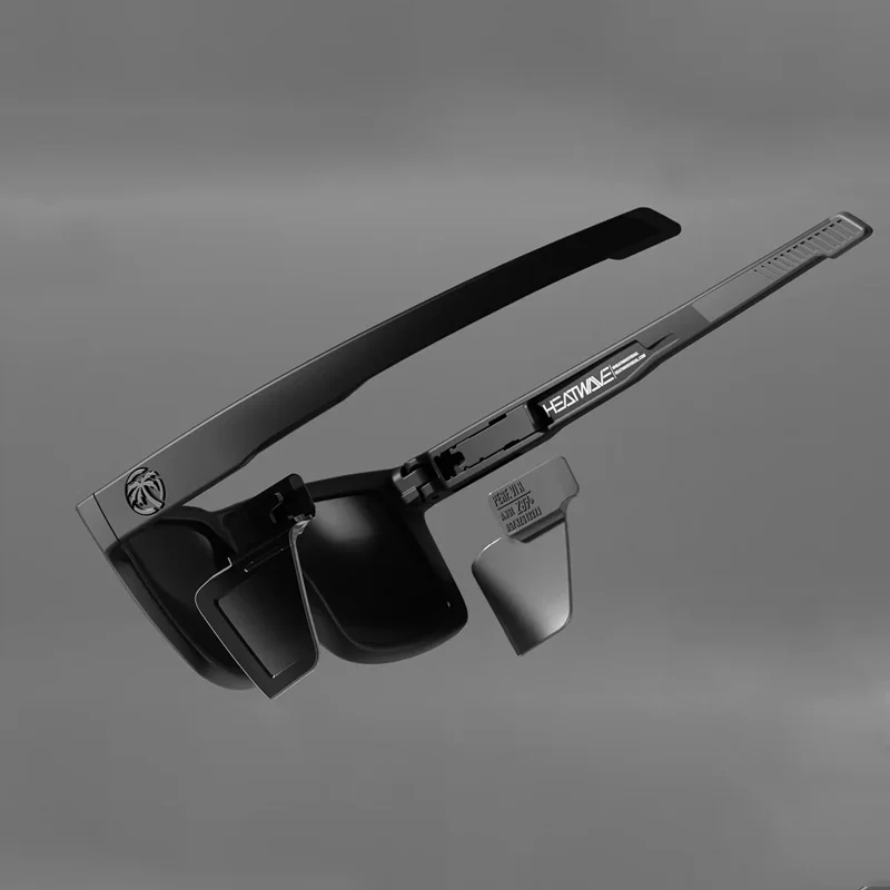 heat wave square women men Sunglasses Men Polarized UV  Vintage Fashion Square Men's photochromic Sun Glasses HW10 view 5