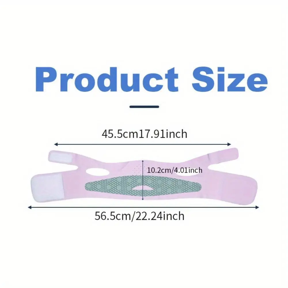 Cintura per il lifting del viso in grafene ad alta elasticità Antirughe Linea a V regolabile Shaper per il viso Strente cinturino per il lifting del viso traspirante