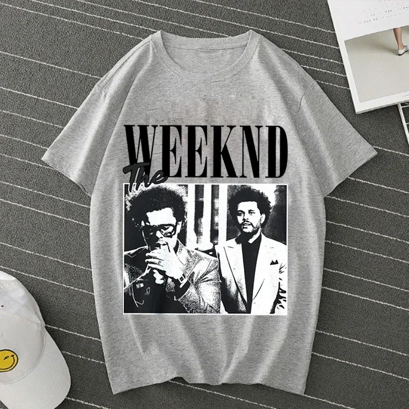 Pop Singer Artist The Weeknd Print Anime Tops Tees Clothes Female T-shirt Women Cartoon Tee Short Sleeve Fashion Girls T Shirt