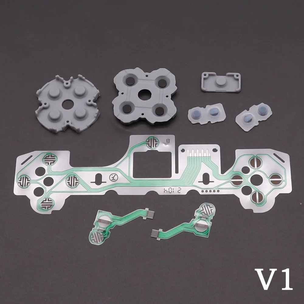 1Set For PS5 BDM-010 020 030 Conductive Film Silicone Rubber Button pad ForPS5 V1 V2 V3 Controller