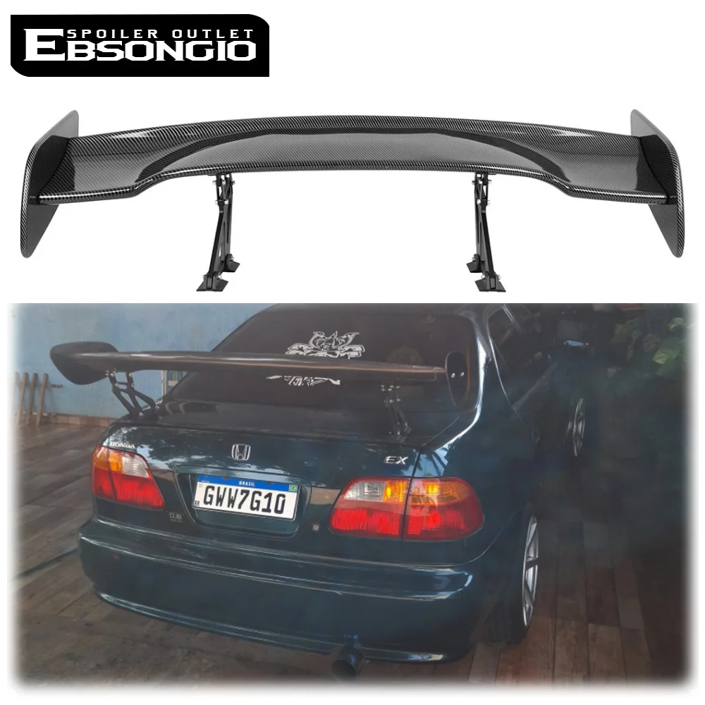 

Universal 57 Inch GT Wing Spoiler Gloss Black Rear Spoiler Wing ABS For 1996 1997 1998 1999 2000 Honda CIVIC Sedan