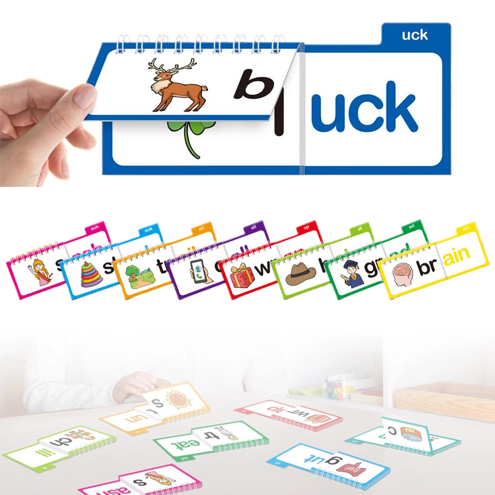 رسالة الأصوات بطاقات فلاش ABC المفردات بطاقات فلاش رياض الأطفال البصر كلمة بطاقات فلاش لاستعداد رياض الأطفال