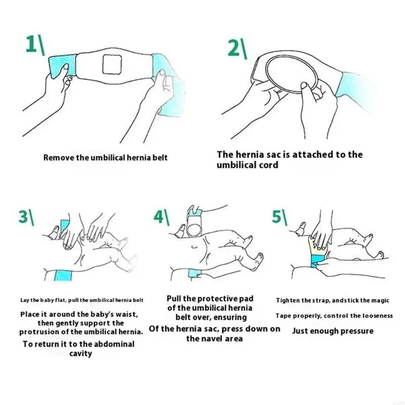 حزام دعم الفتق السري للطفل قابل للتعديل ناعم ومريح وثابت 24BE