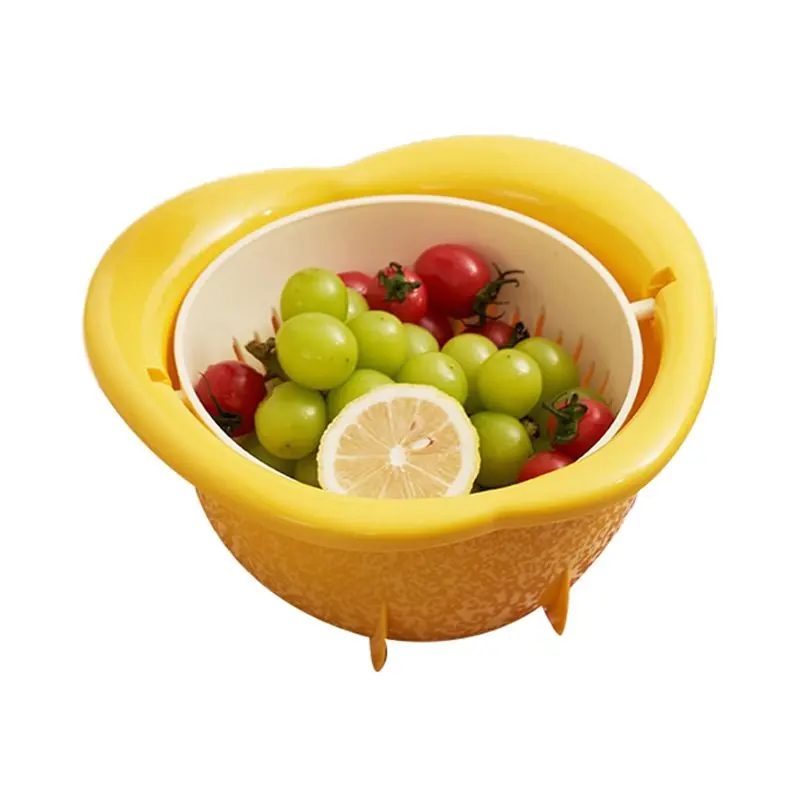 Retail Cute Fruit-Shaped Drain Basket, A Kitchen Storage For Stands Upright And Prevents Water Accumulation.