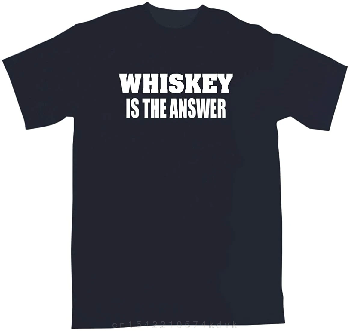 99 Volts Whiskey Is The Answer Men's T-shirt Cotton Short Sleeve Crew Neck Top Tee Streetwear Graphic T Shirts Men Clothing