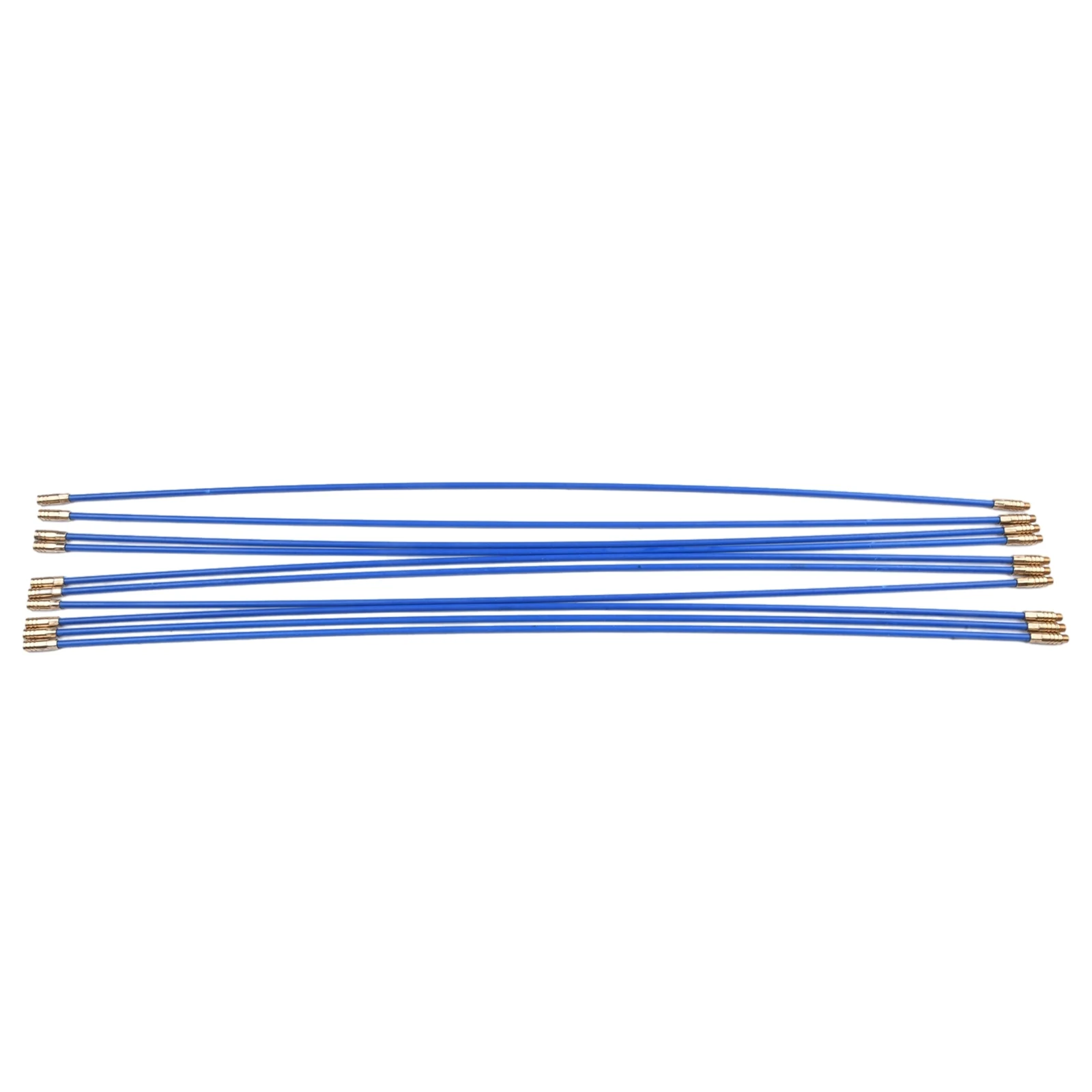 10Pcs Fiberglass Cable Pusher Rod Kit Electrician Wire Puller Tool For Wall Attic Ceiling Cable Installation Fishing Tape Set