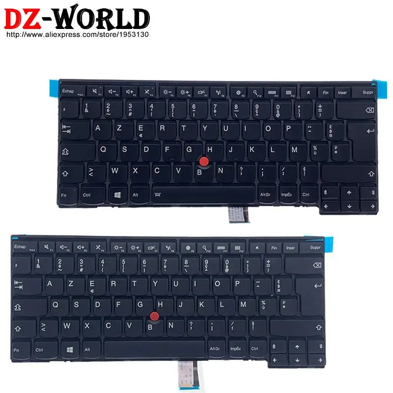 Azerty FR French Backlit Keyboard for Lenovo Thinkpad T440 P T450 S T460 L440 L450 L460 L470 E431 E440 01EN519 01AX321 04Y0873