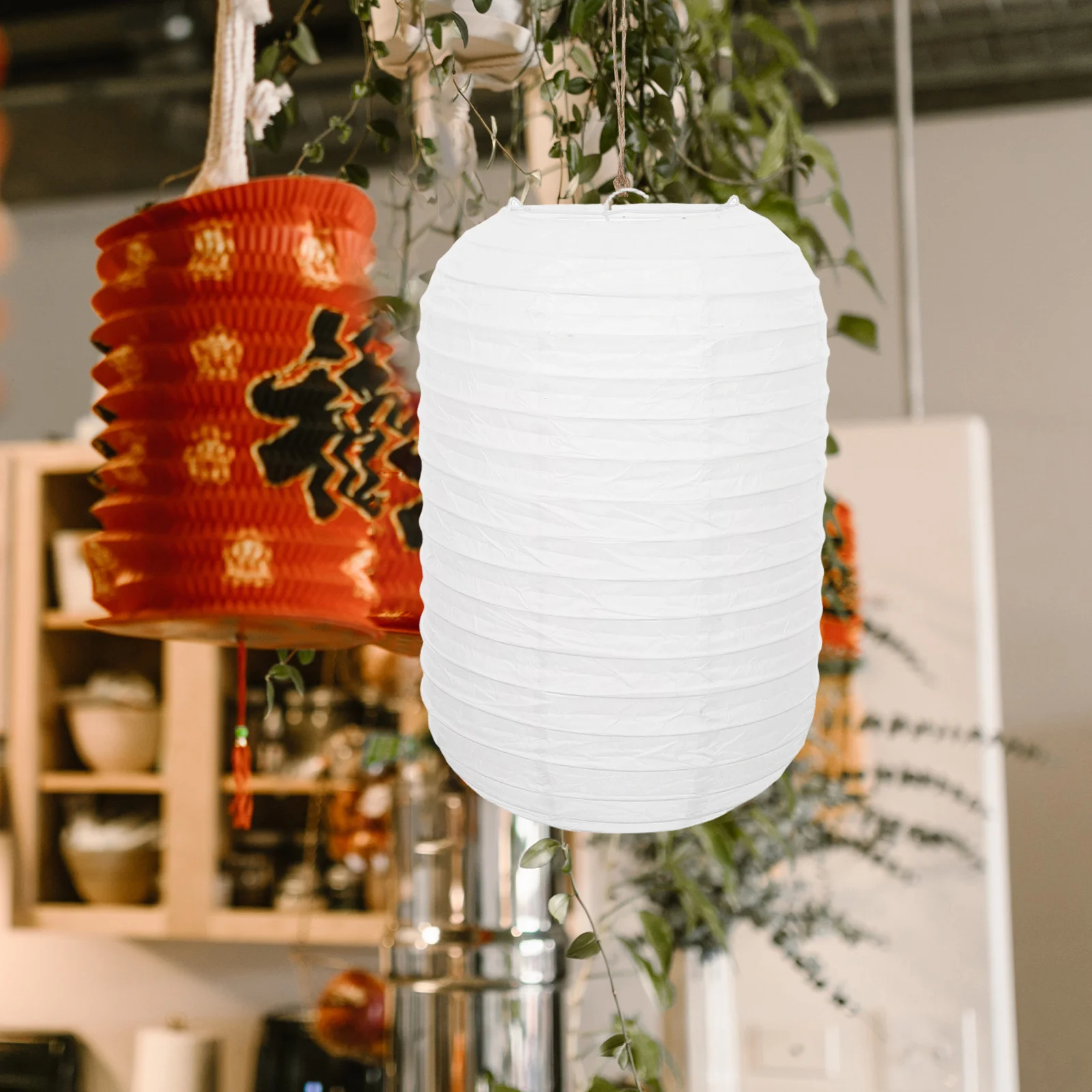2 pezzi decorativi giapponesi per la casa, lanterne pieghevoli per esterni, feste, festival, lanterne di carta, ristorante