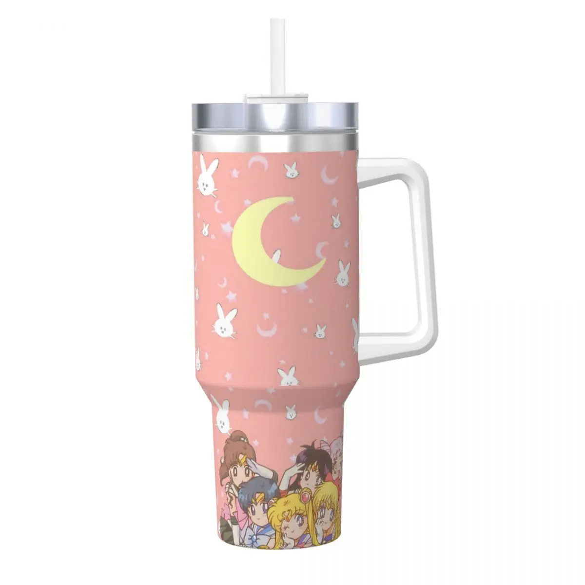 Stainless Steel Tumbler Sailors Moon Thermal Mug Heat Preservation Cold and Hot Car Mugs Camping Graphic Water Bottle