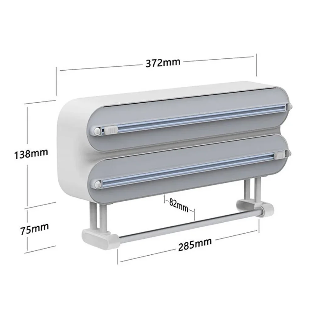 Plastic Wrap Dispenser Film Dispenser, Aluminum Foil, Parchment Paper Injector, Kitchen Tool