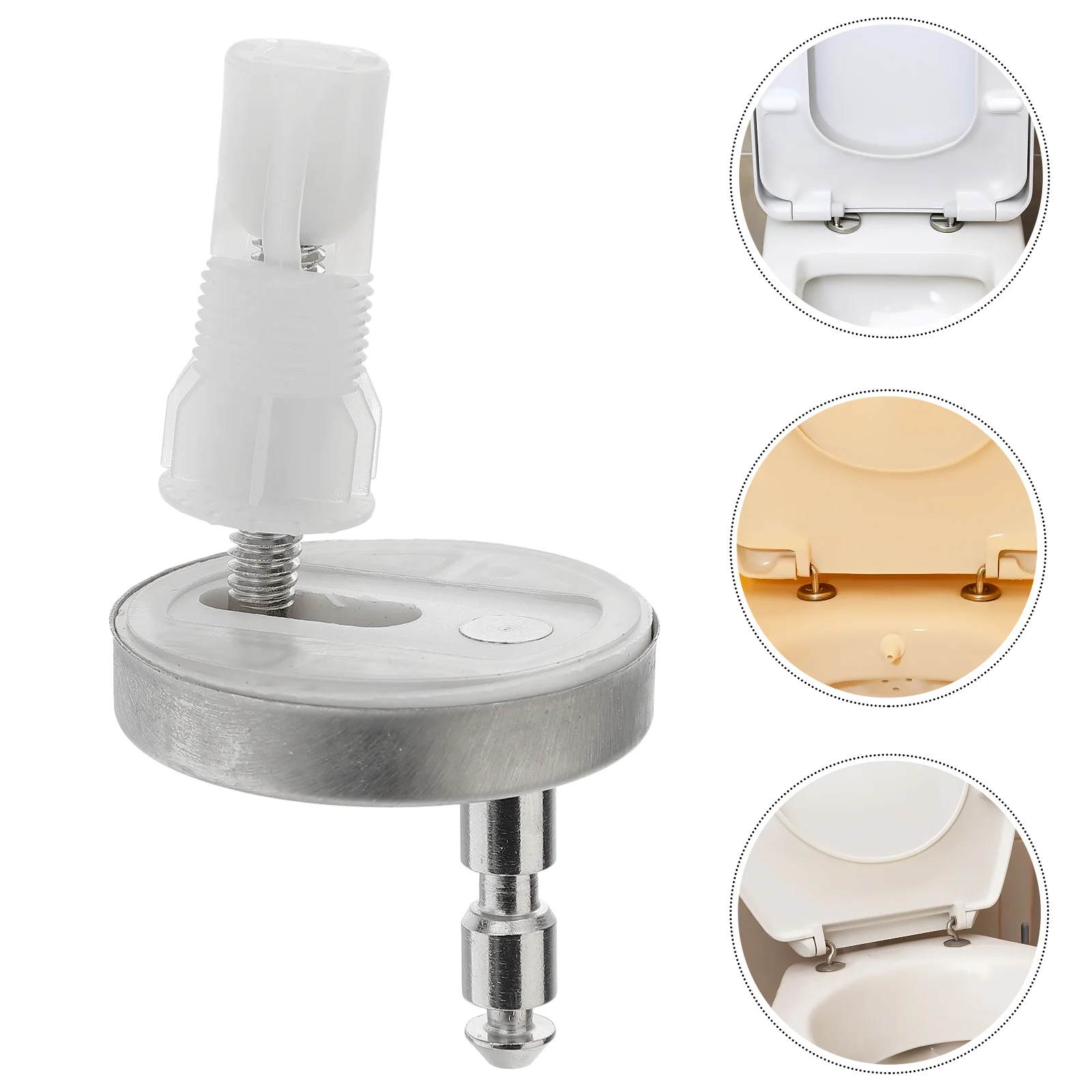 

Expansion Screw Toilet Seat Fixing Fitting Kit Quick Release Hinge Lid Metal Accessories Hinges