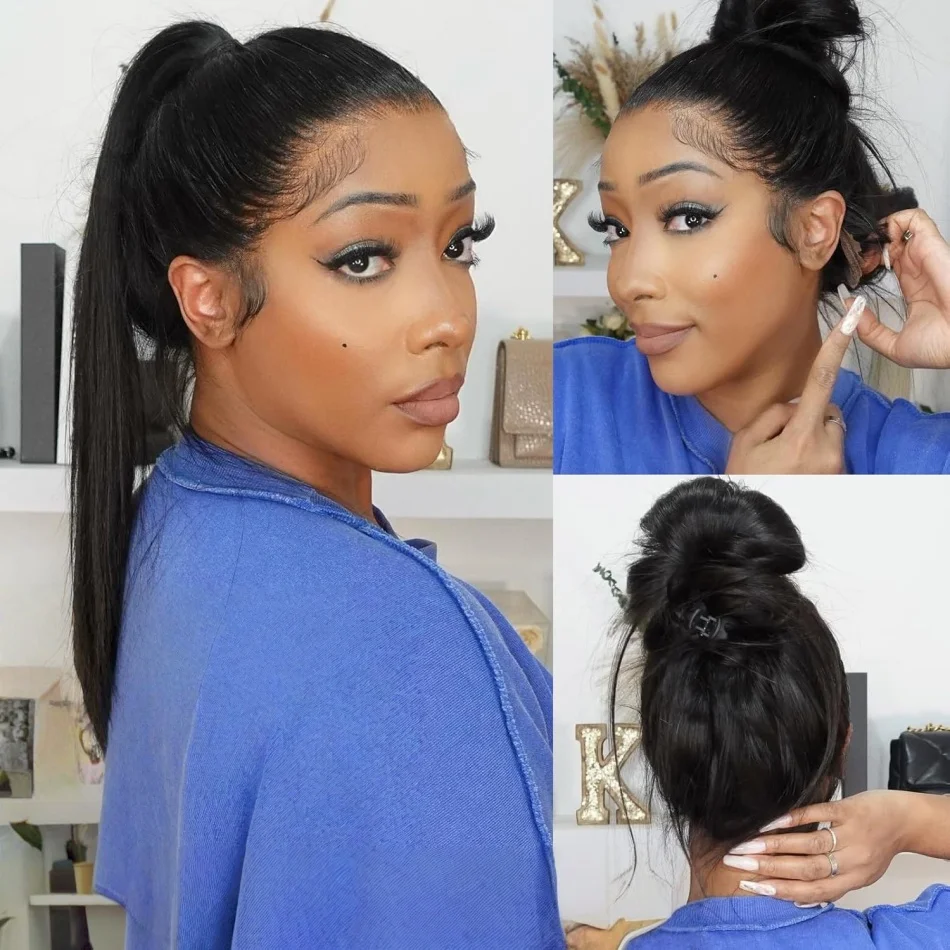 

HD 360 Full Lace Wig Human Hair Pre plucked HD Lace Wig 13x6 Human Hair Wigs 13x4 Bone Straight Lace Frontal Wig For Women