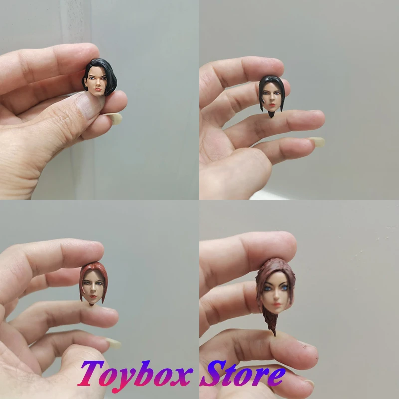 

1/12 Jill Claire Brave Girl Simple Painted Head Sculpt Horror Movie Female Actor Mini Carving Model Accessory For 6" Shf Body