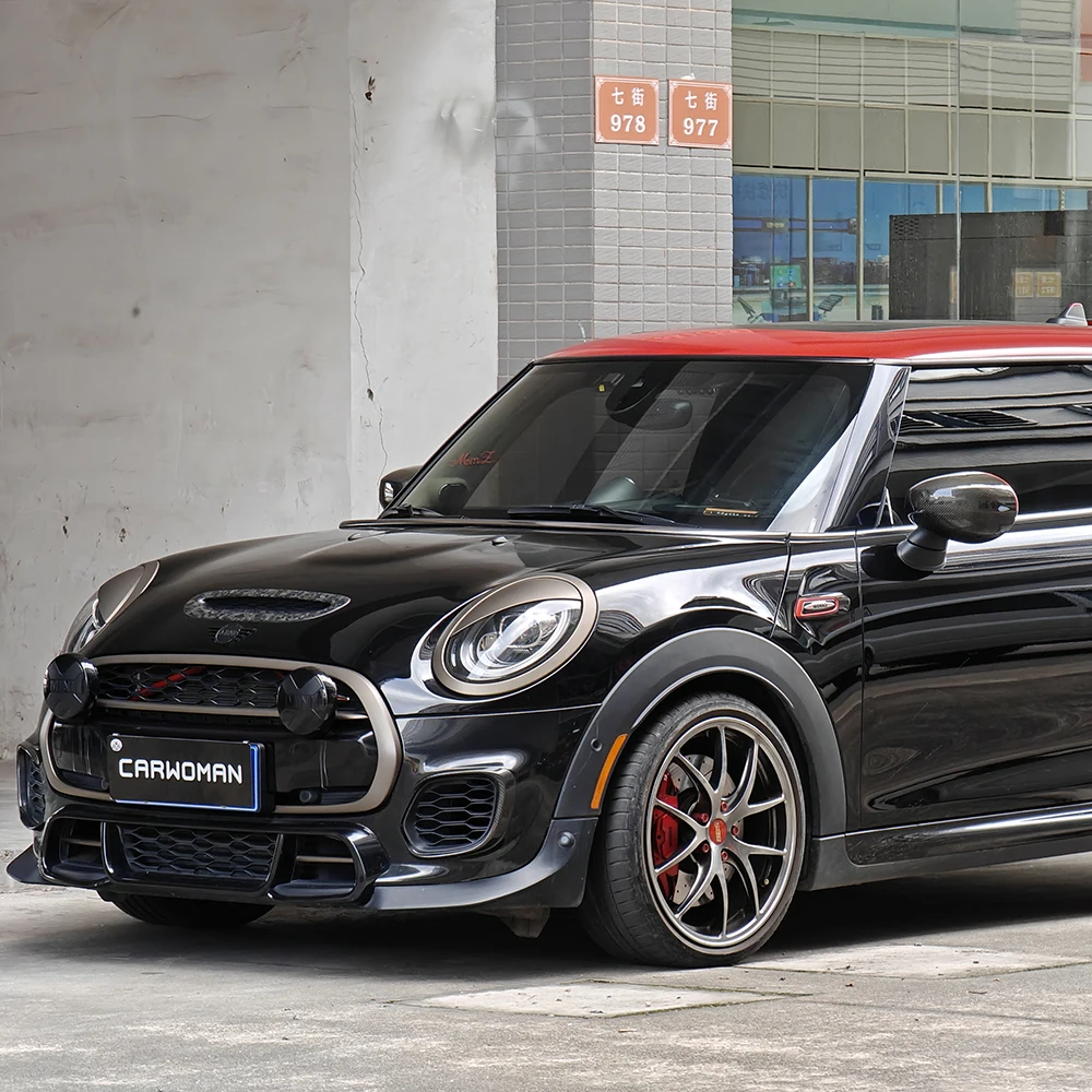 

Пластиковый материал, автомобильные аксессуары, крышка рамы, внешние детали, матовое золото, замороженная латунь для Mini Cooper F56 F55 F57