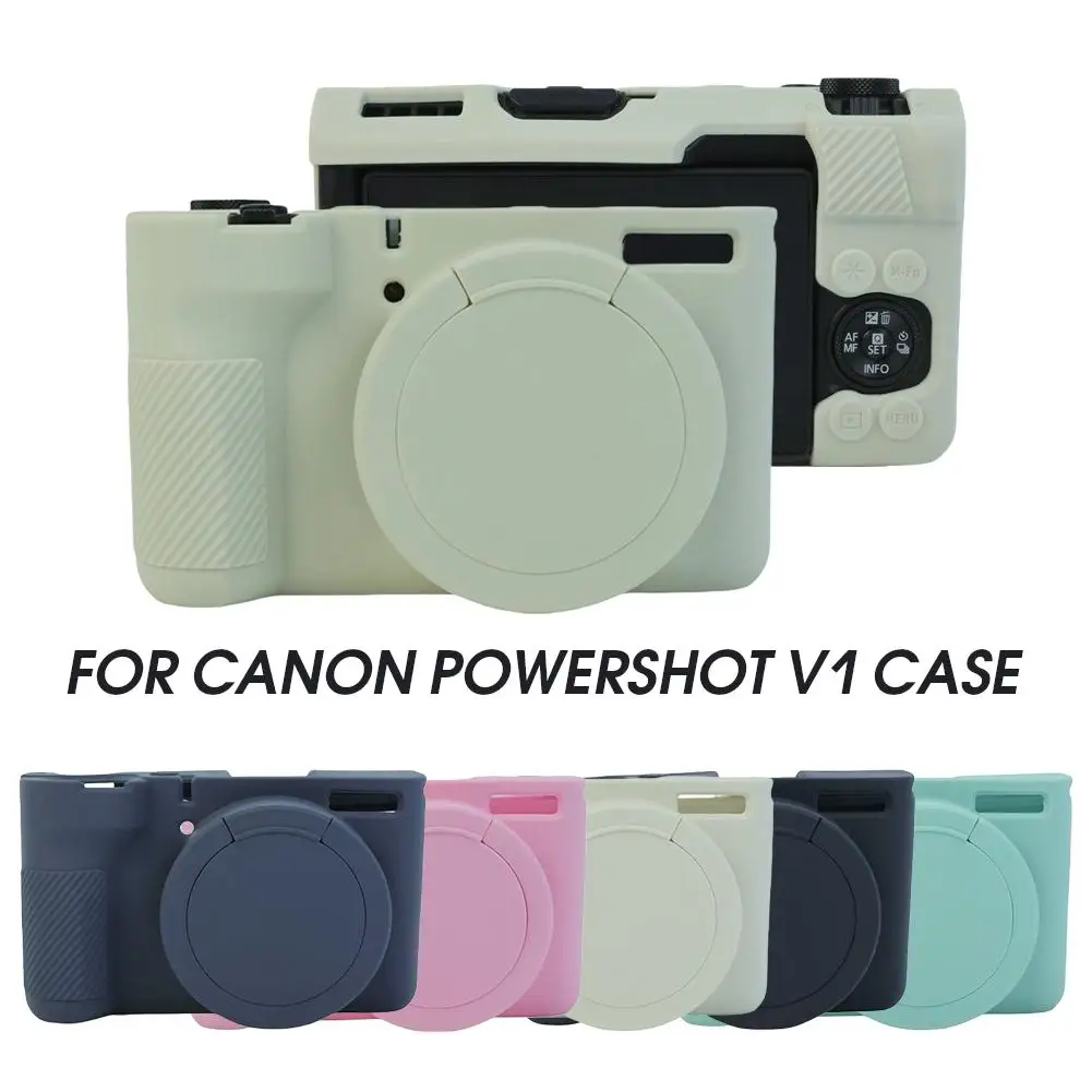 Per custodia per fotocamera PowerShot V1 Custodia protettiva in silicone Guscio in gomma morbida Borsa antiurto impermeabile per fotocamera digitale V1