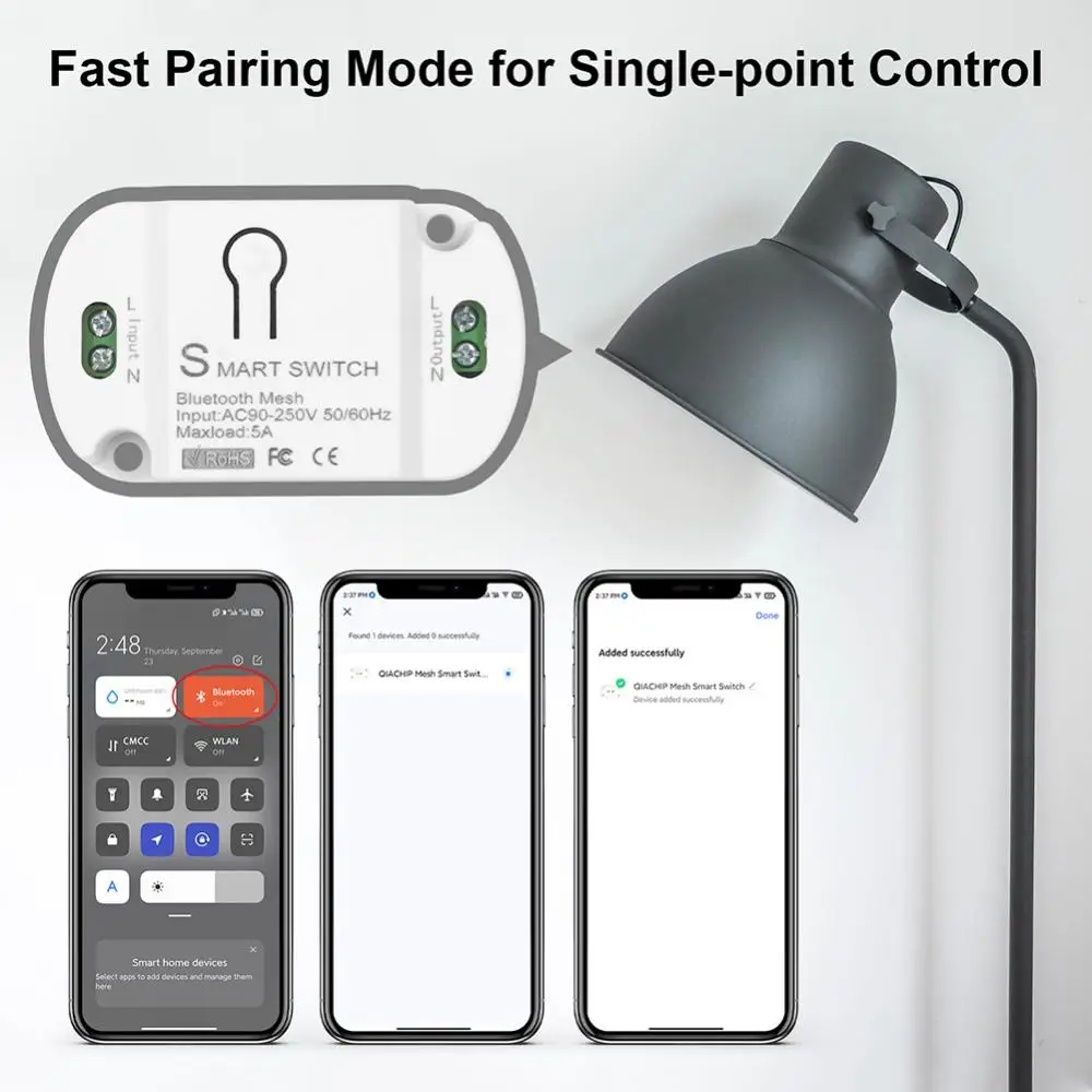 스마트 스위치 차단기 타이머 무선 스위치, 스마트 홈 자동화, 투야 알렉사 홈 자동화 모듈 작동, 와이파이 5A