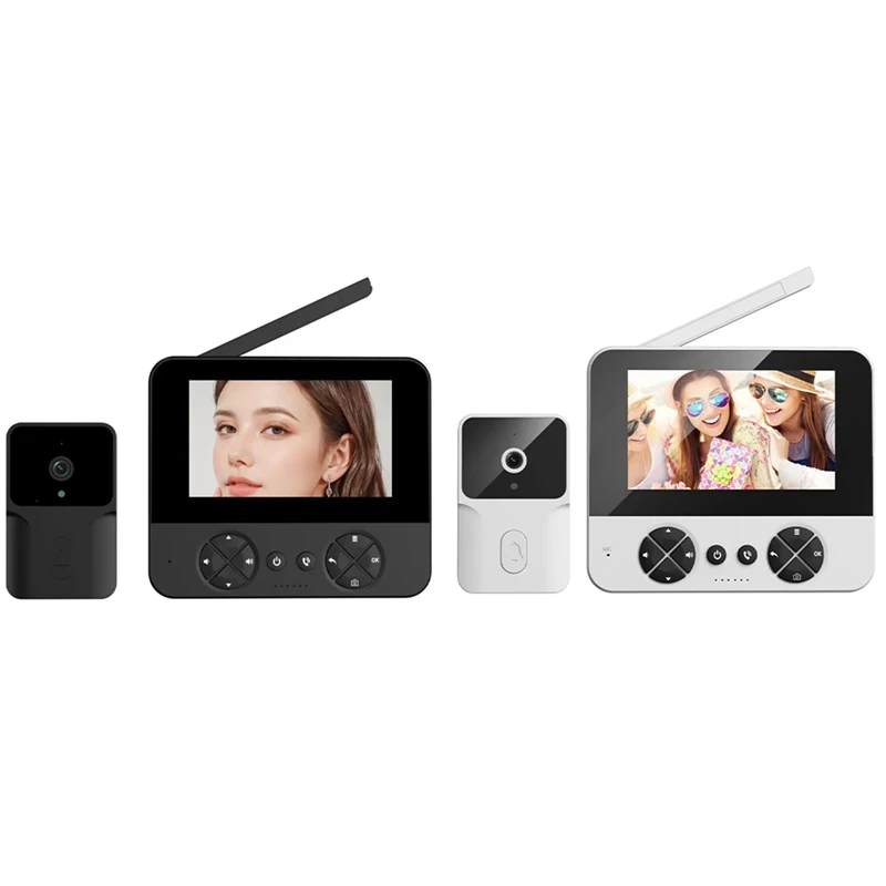 

M15 Video Wireless Electronic Doorbell Outdoor Monitoring Video Tape Infrared Night Vision Home Voice Intercom EU-PLUG