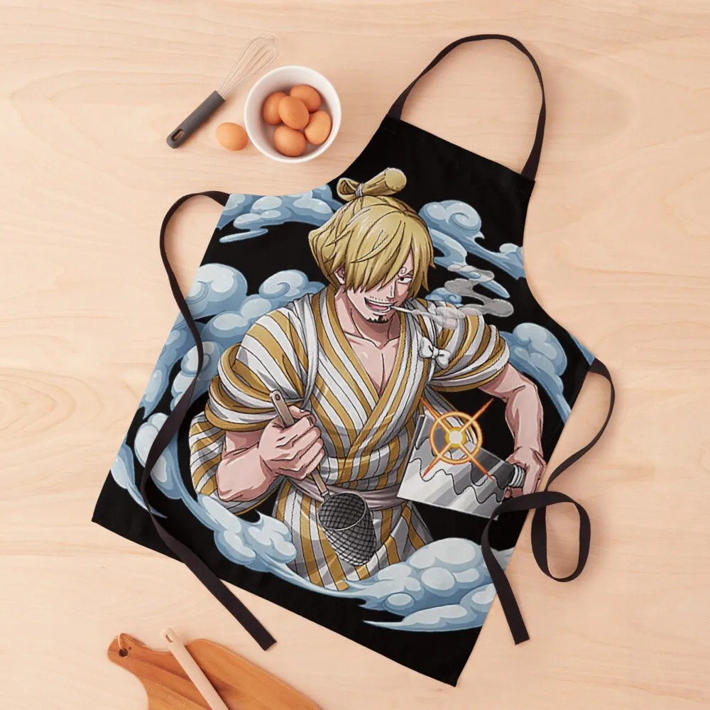 

Chef Sanji Apron Korean barber uniform Home and kitchen products Apron