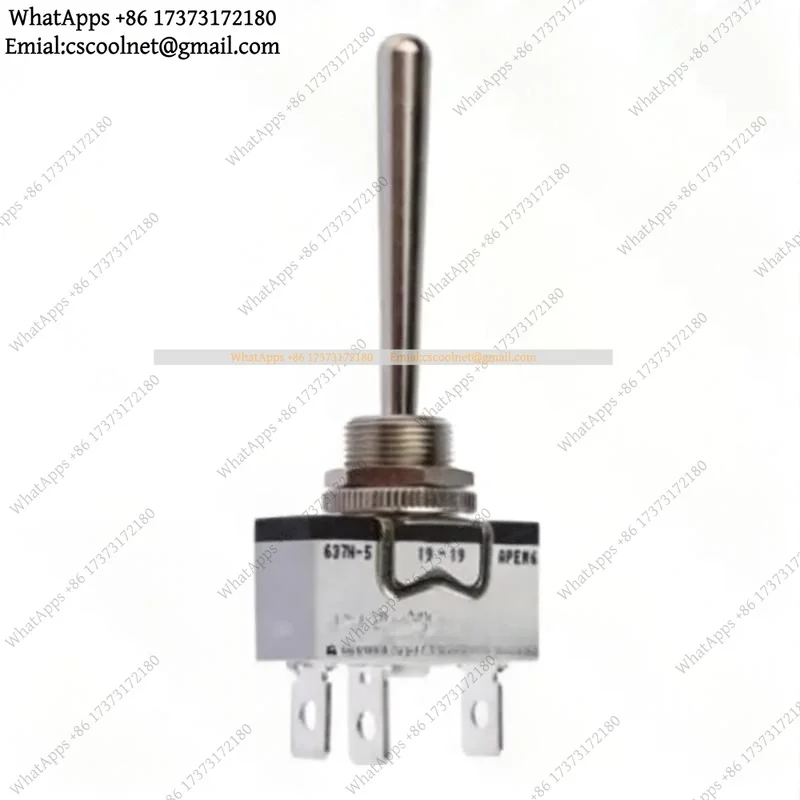 JS01 1pcs 637H-5 Three-position Bilateral Reset Rocker Switch with Extended Rocker 637H/2-5