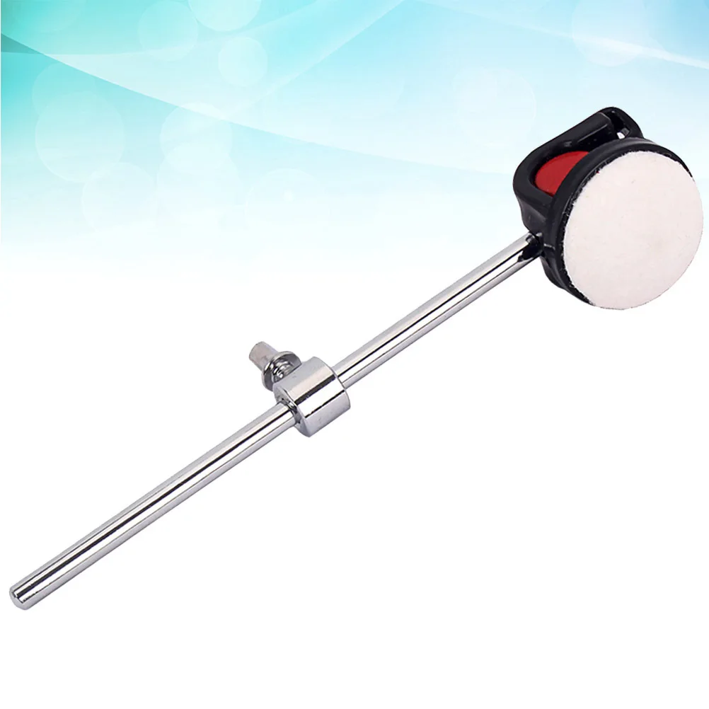 

Sturdy Bass Drum Beater Hammer White Silicone Head Multi Job Tool for Long Playing Time Accessories Percussion Hammer
