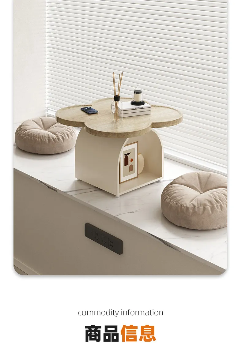 Designer-Couchtisch für das Wohnzimmer, luxuriöser Beistelltisch für das Schlafzimmer, nordischer Stolik Kawowy Flurmöbel – Detail 12