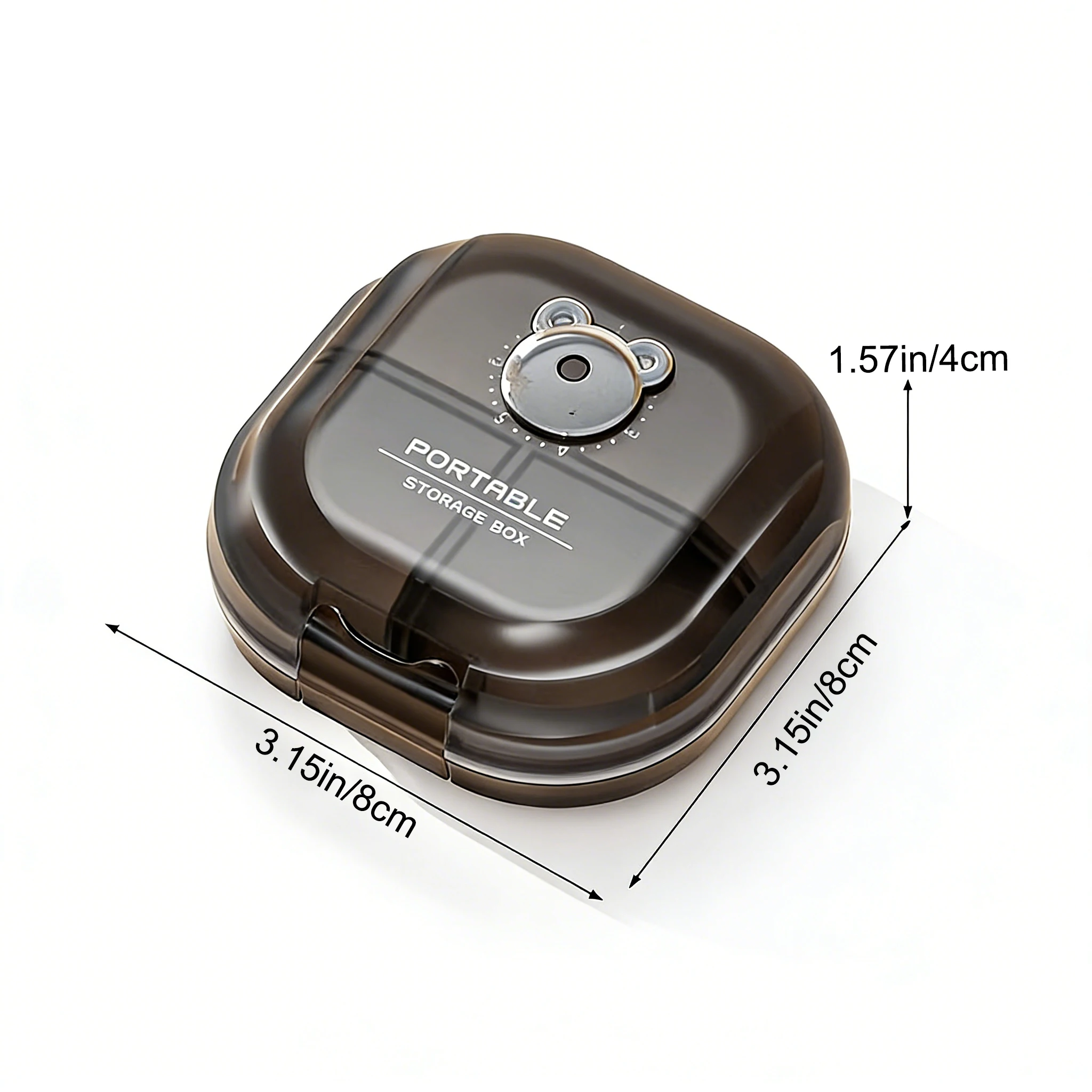 Portable Medicine Box Mini Pill Organizer Travel Essentials Mini Medicine Dispensing Box for the Elderly