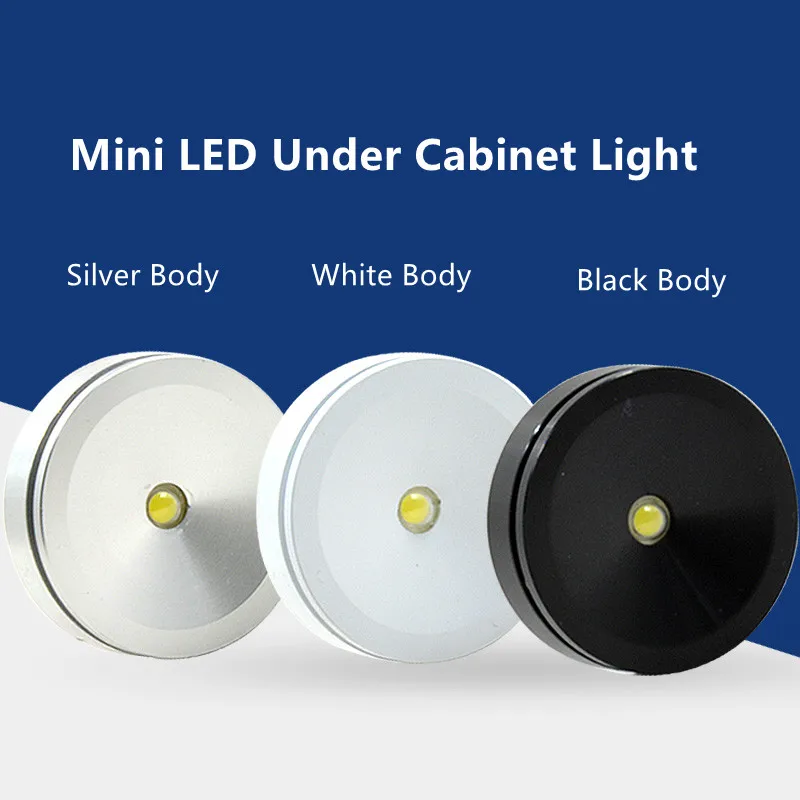 

MiNi 3W Silver Body LED Downlight Surface Mounted Black Panel Spot Light Ultra thin Indoor Lighting Home Kitchen Cabinet Lamp