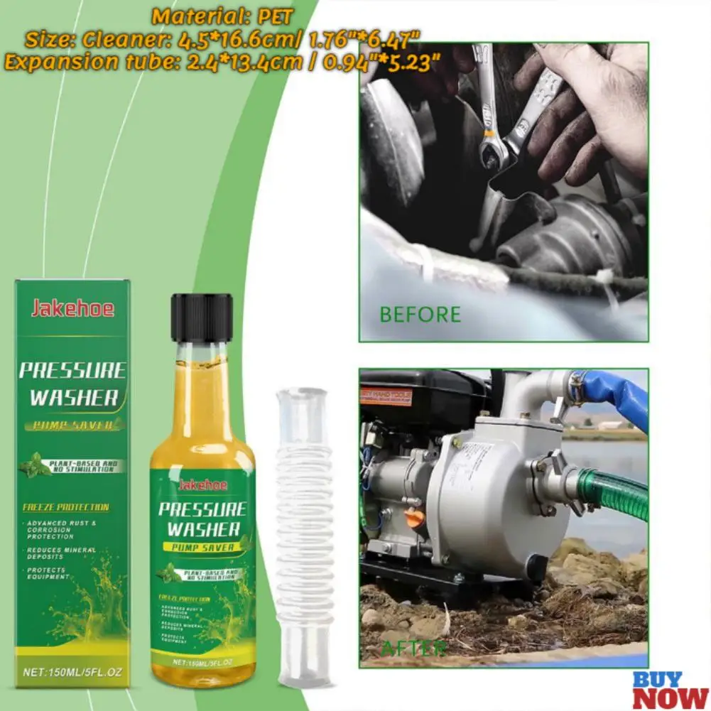 150ML Pressure Washer Pump Saver Pump Crankcase Oil Saver Advanced Rust And Corrosion Protection Reduces Mineral Deposits Agent