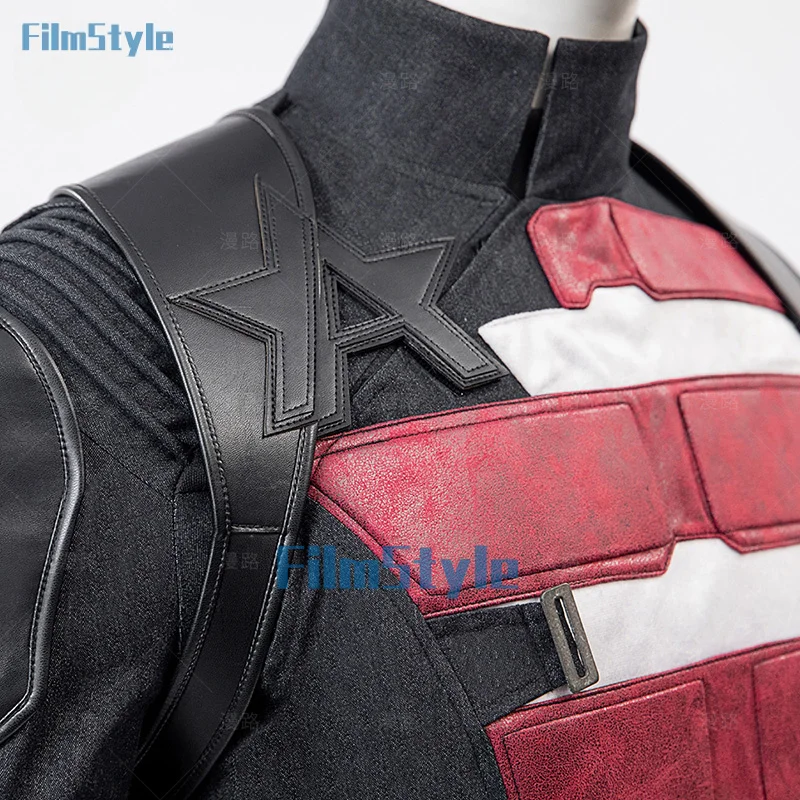 

Captain America Cosplay Costume Thunderbolts Superhero U.S.Agent Uniform Accessories Props Halloween Carnival Party Complete Set